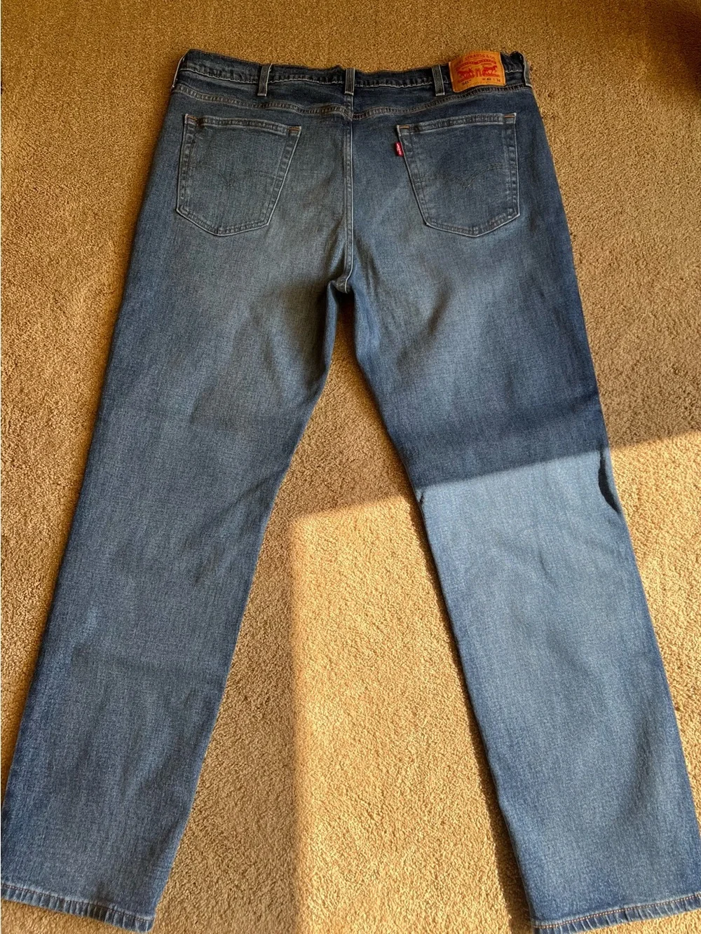 Levi's 541 Men's Straight Medium Wash Denim Jeans - Sz 42x34